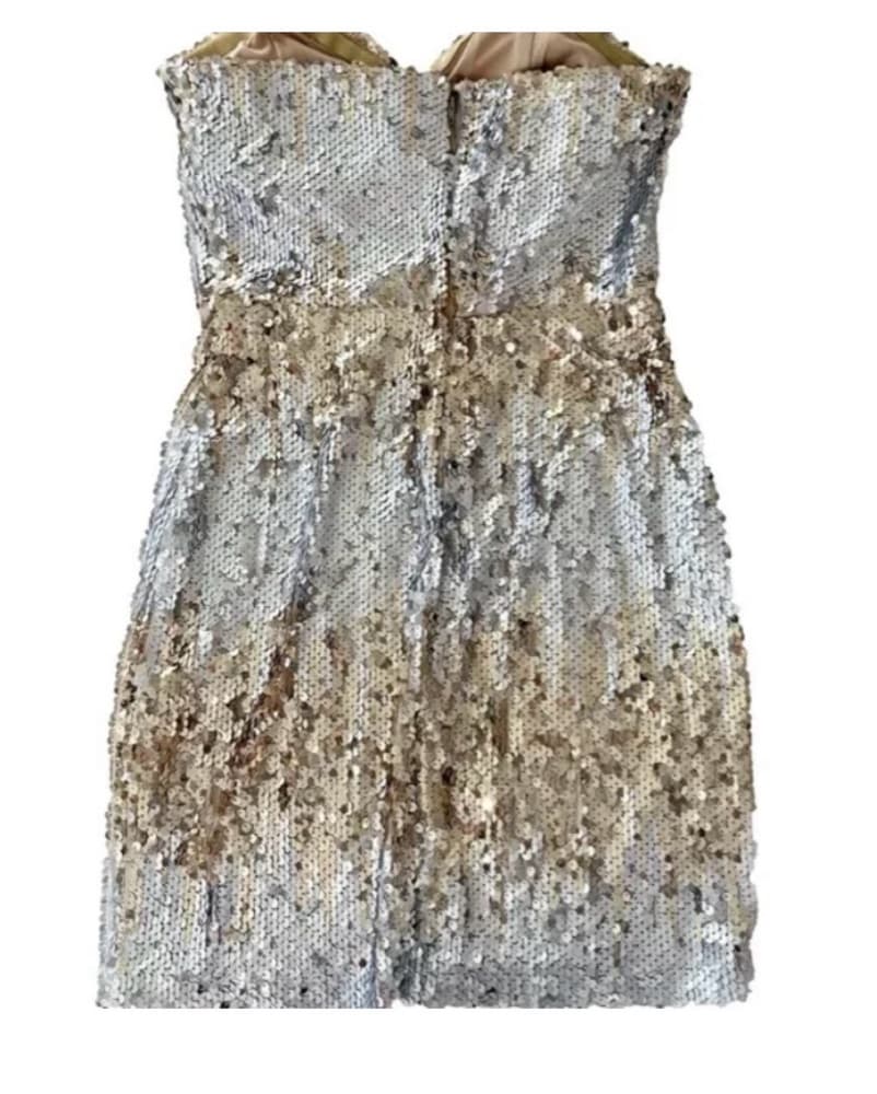 Social Couture Strapless Sequin Dress - Image 2