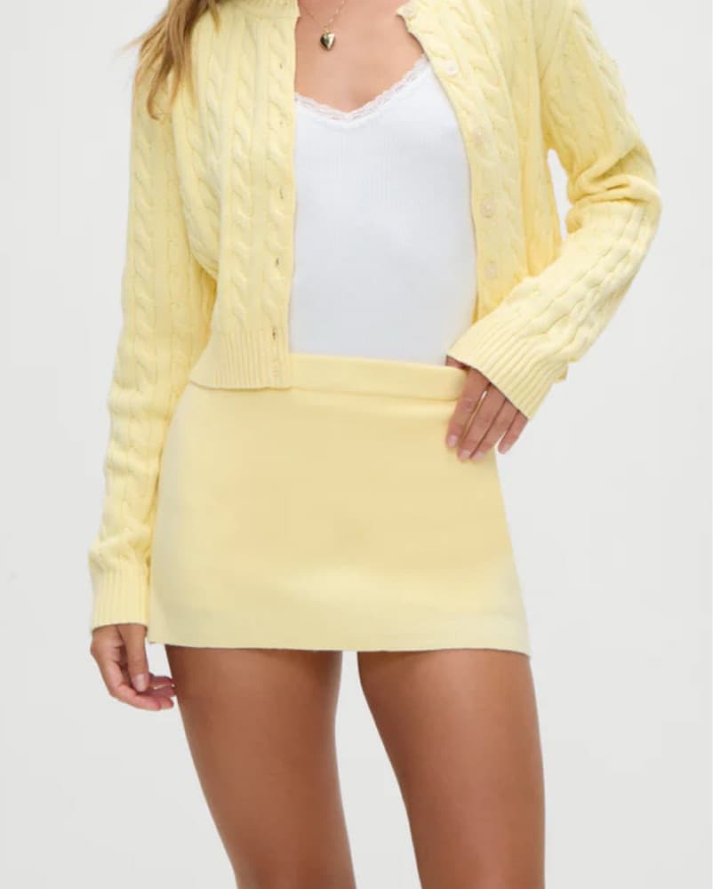 Frankies Bikinis Yellow Mini Skirt - Image 4