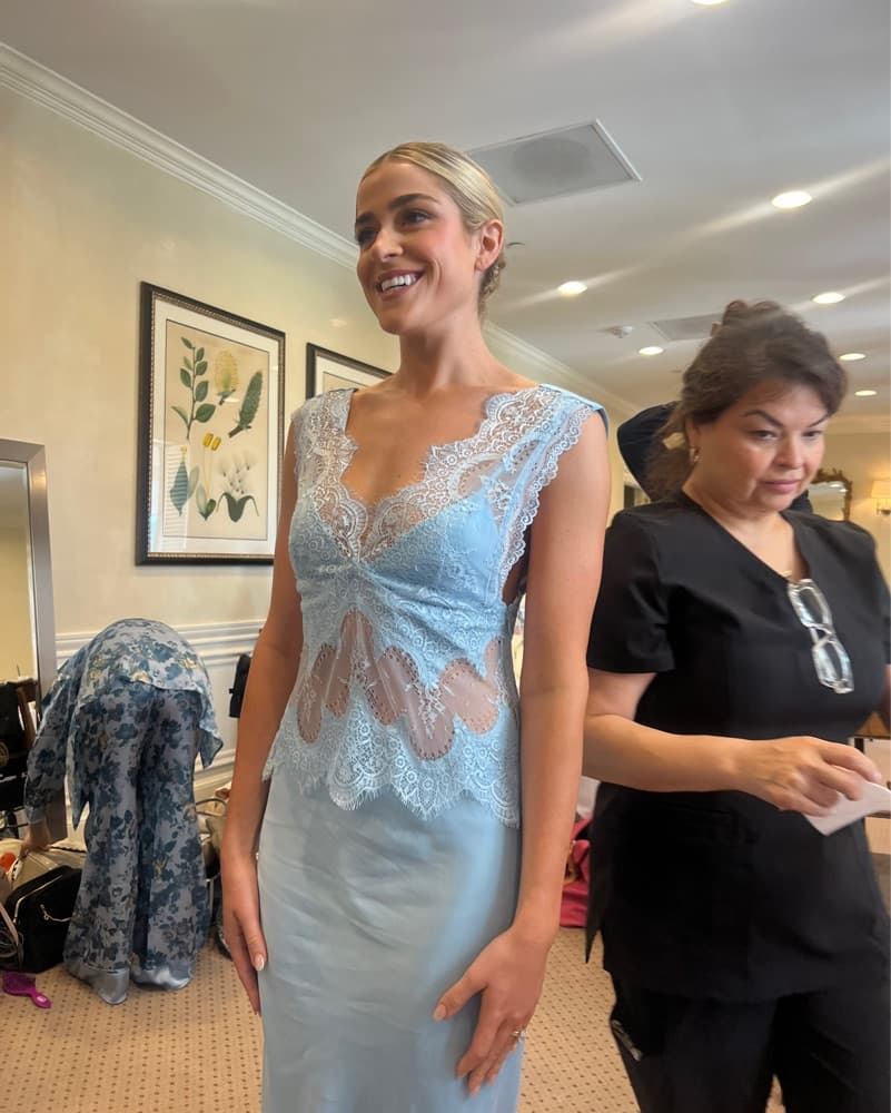 Third form Blue Lace Dress - Image 2