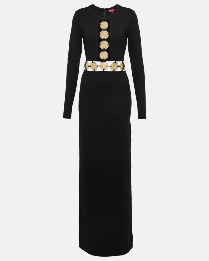 STAUD Delphine embellished ponte maxi dr - Image 1
