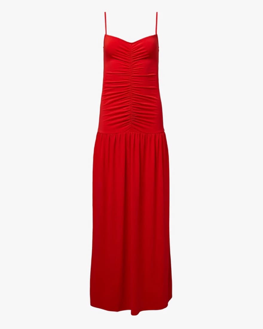 Rouched Front Scoop  Maxi Dress - Image 4