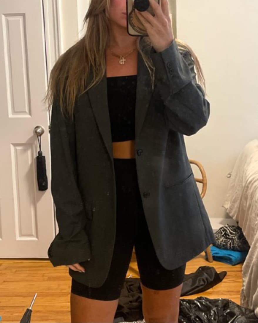 Oversized Grey Blazer - Image 2