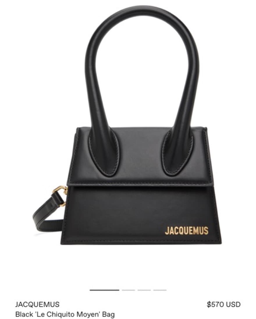 Jacquemes Black Medium Chiquito Bag - Image 1