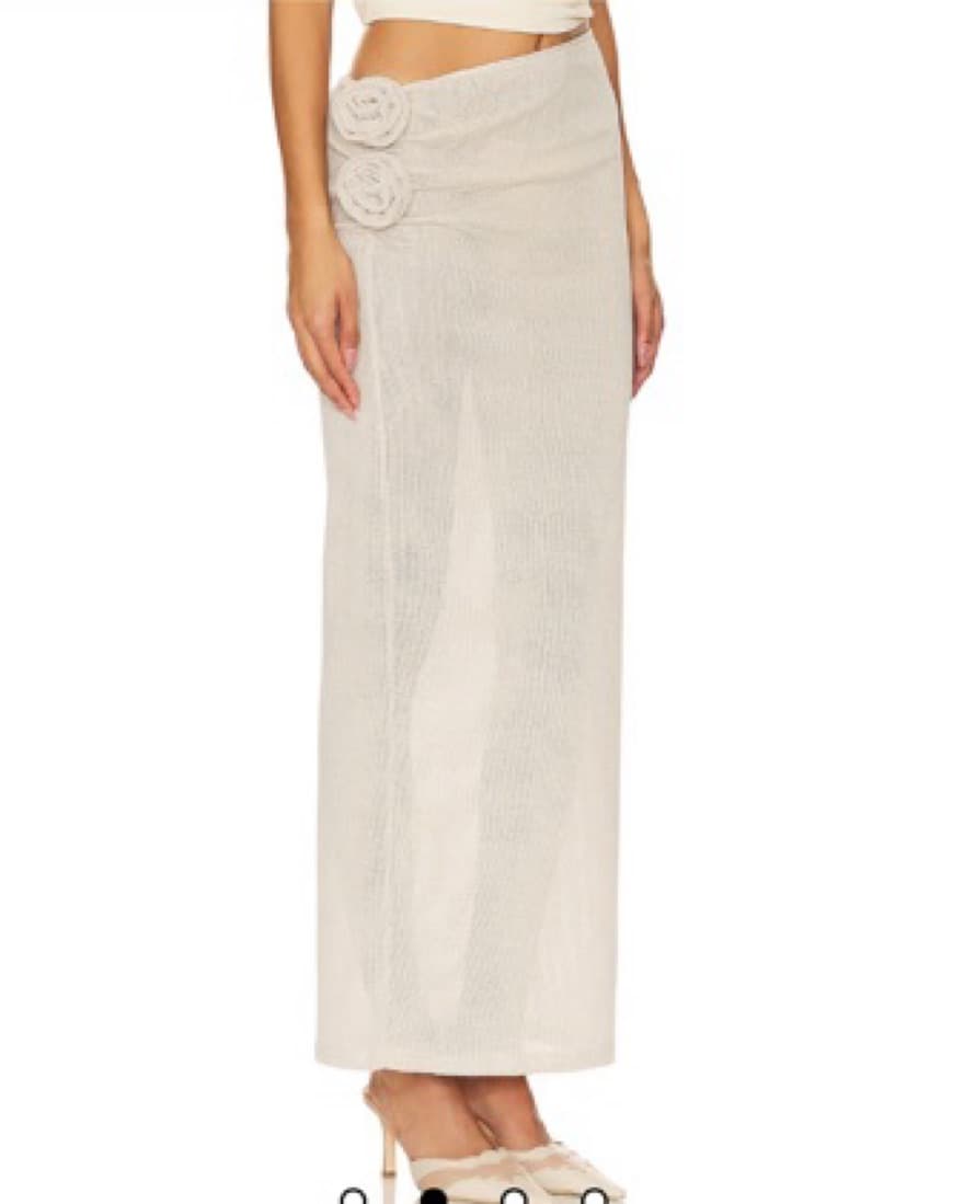Soul Mate Maxi Skirt in Cream - Image 4