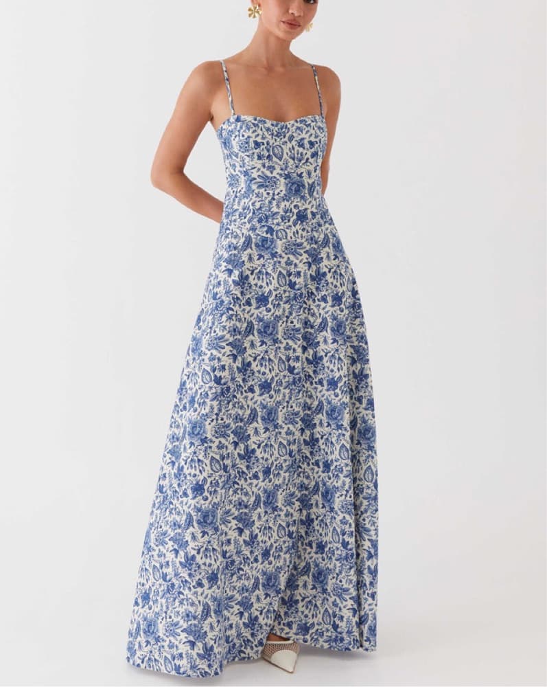 Linen Maxi Dress - Image 3