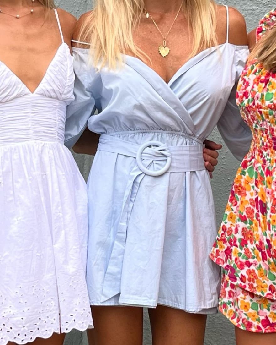 more to come blue belted dress - Image 2