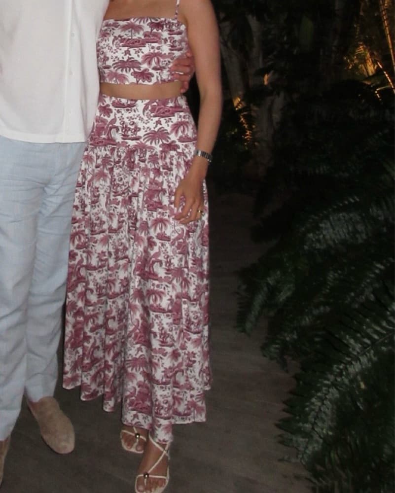 Staud Pink and White Tropical Set - Image 2