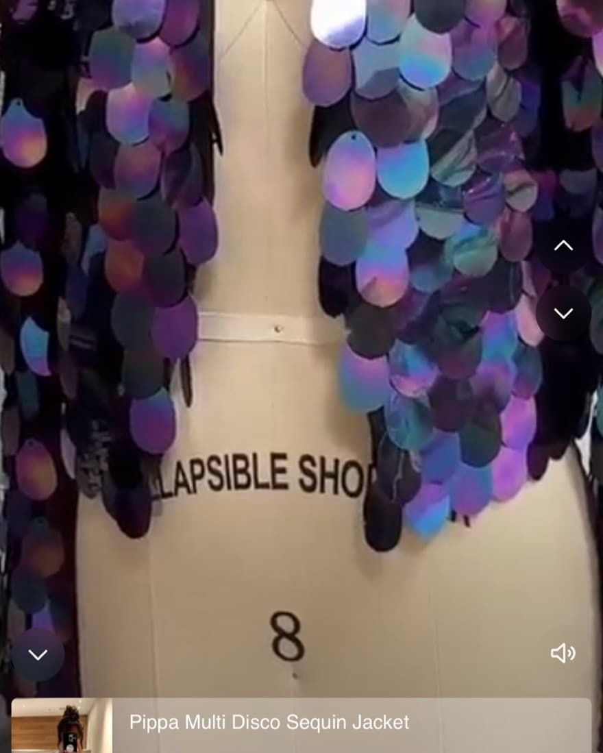 Purple sequins jacket - Image 4