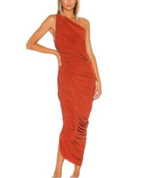 Norma Kamali Diana Gown In Cinnamon - Image 1