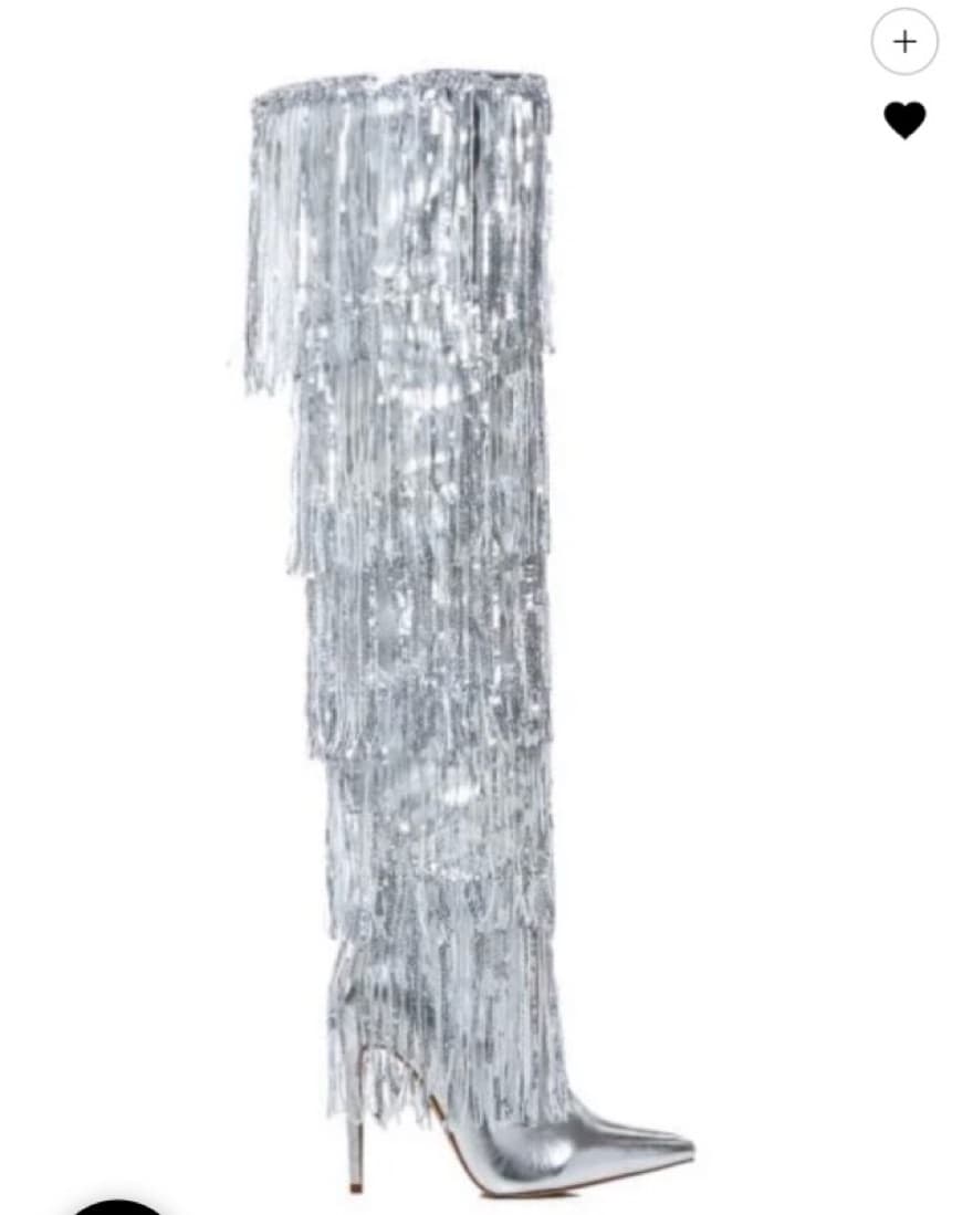 Akira Fringe Stiletto Boots - Image 4