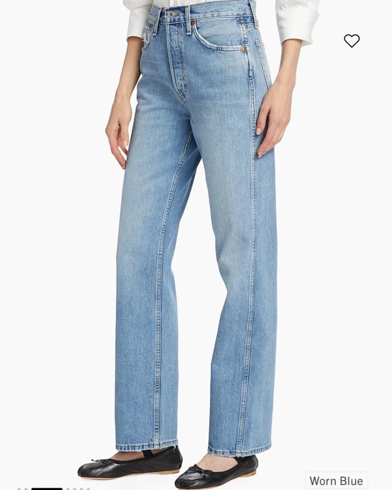 Re / done High Rise Rigid Straight Jeans - Image 2