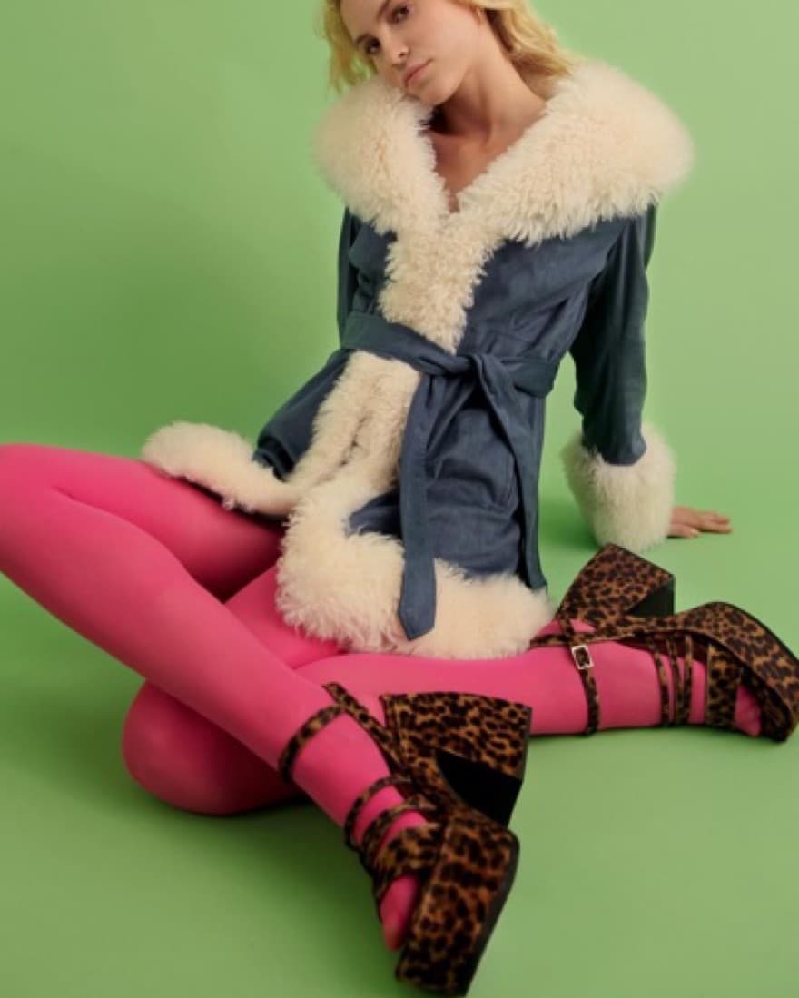 Charlotte simone Dolly Penny Blue Coat   - Image 2