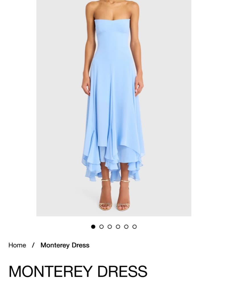 Amanda Uprichard Blue Midi - Image 2