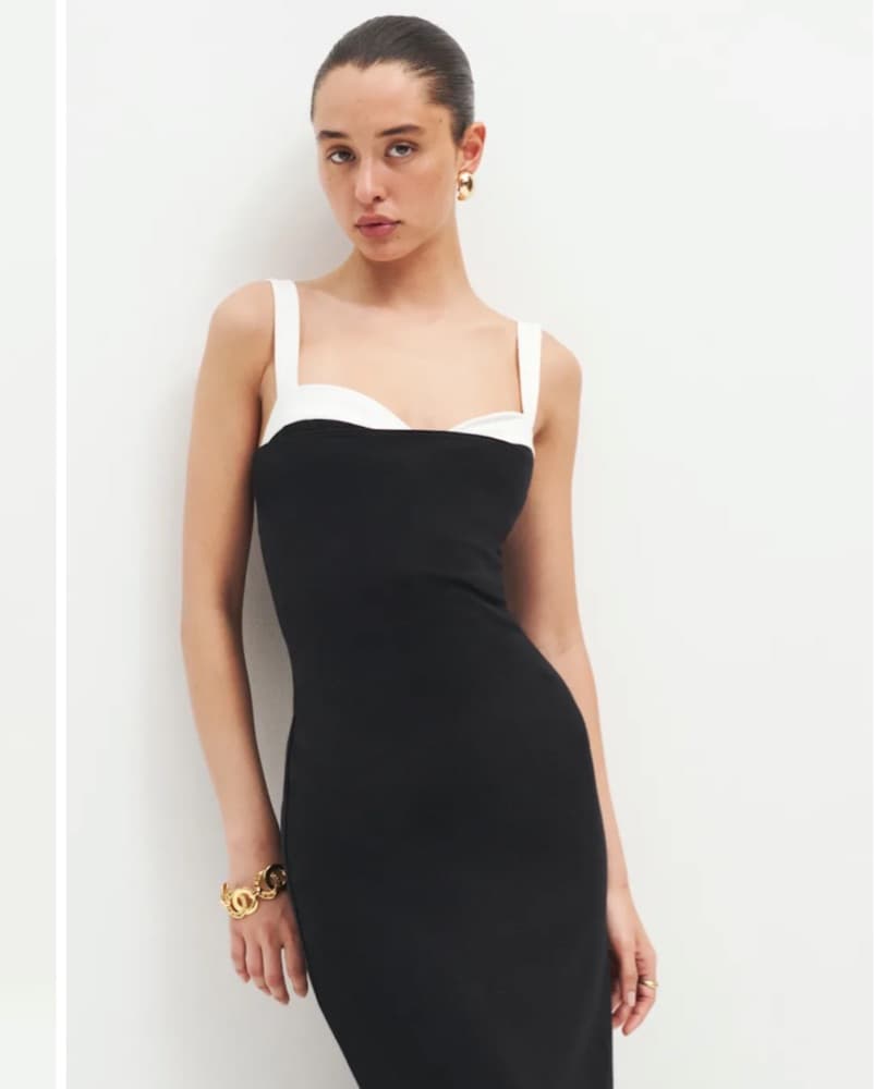 Reformation Nelle Knit Midi Dress - Image 4