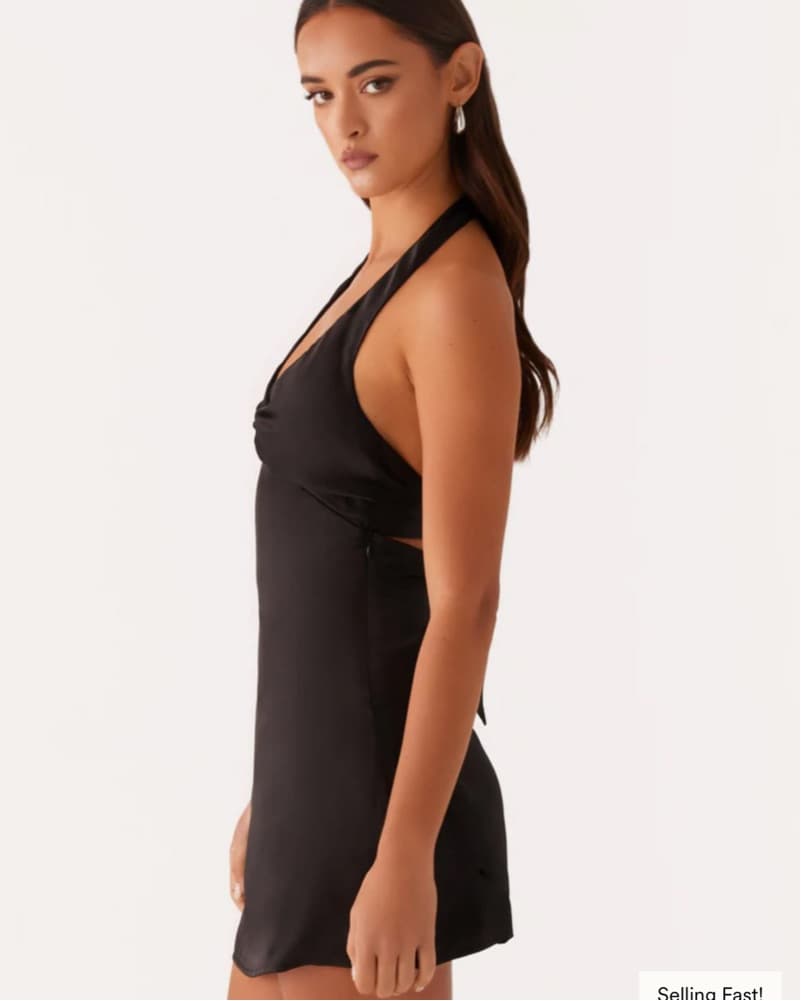 Mini Black Dress - Image 3