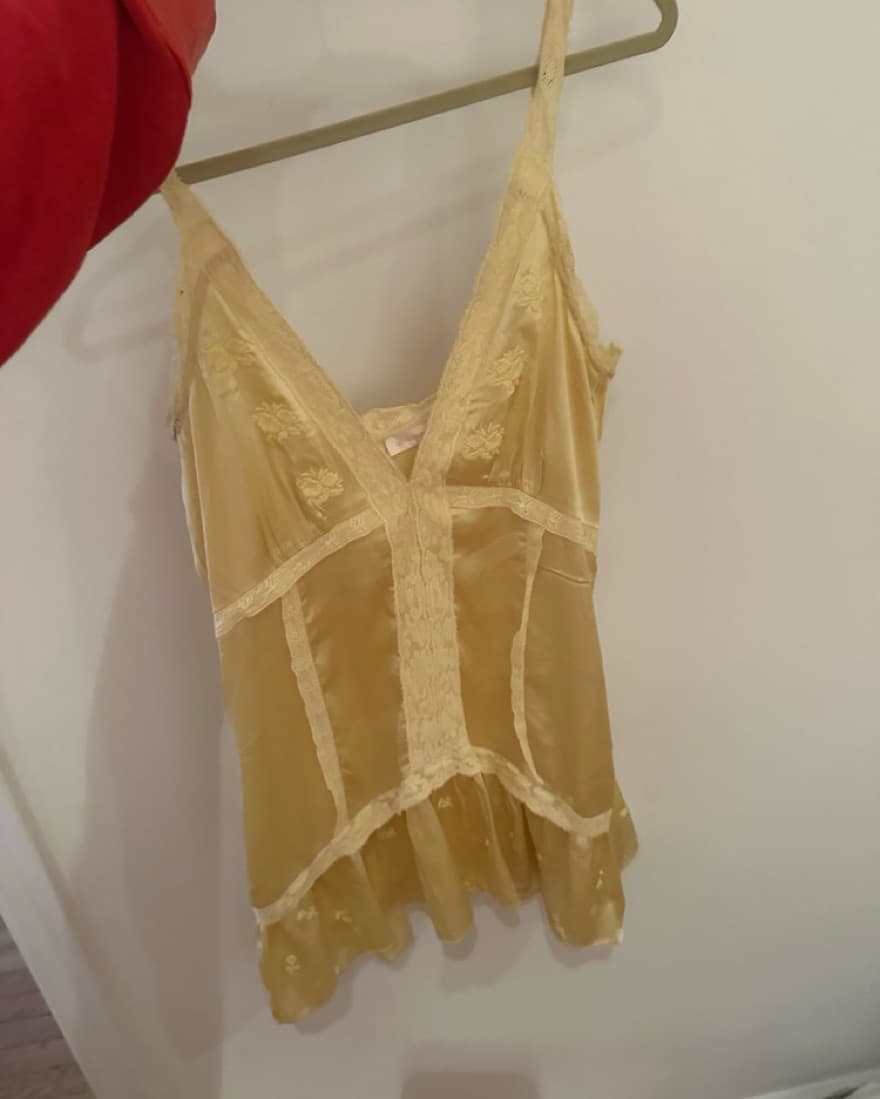 Loveshack fancy Yellow Silk dress - Image 1