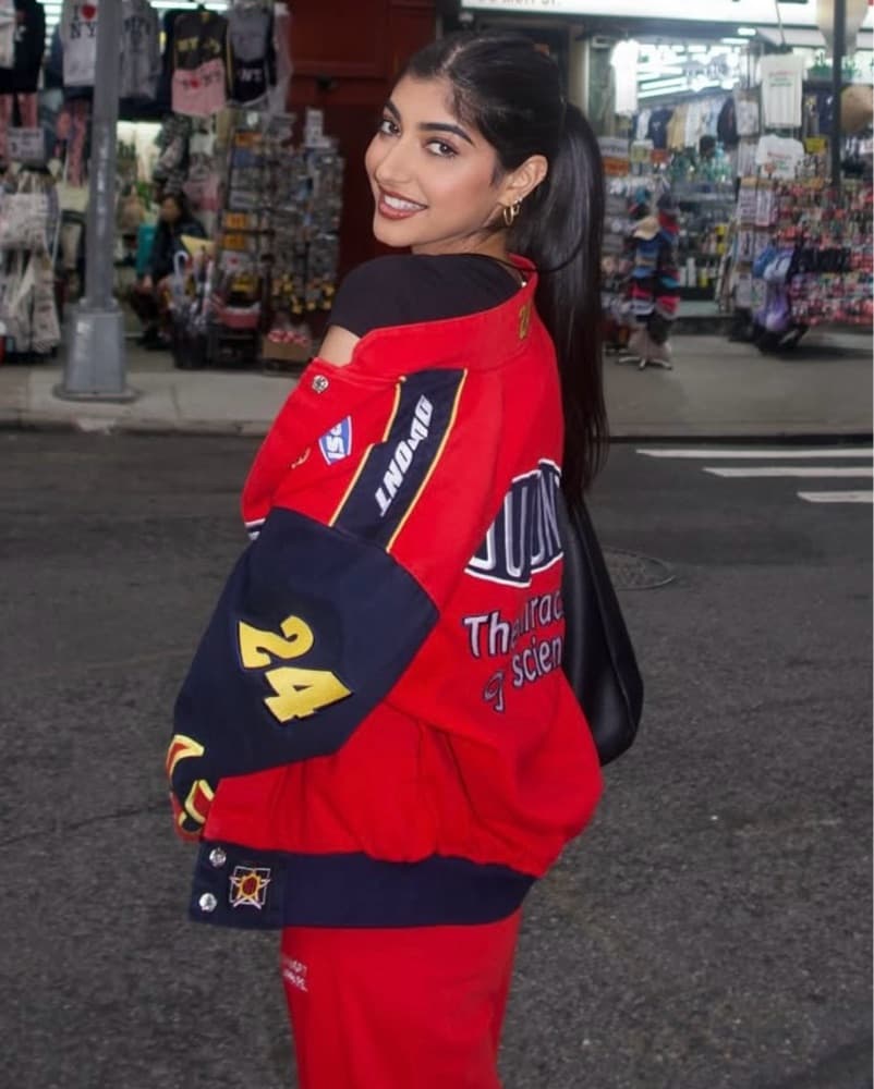 Vintage Red Racing Bomber Jacket  - Image 4