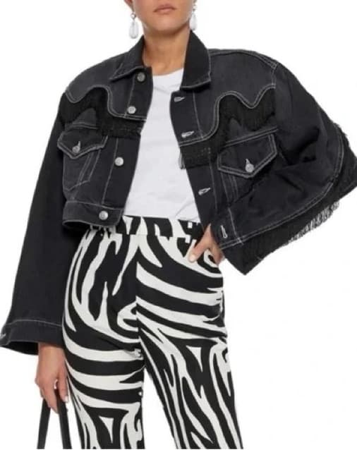 Ganni Fringe Denim Jacket  - Image 4