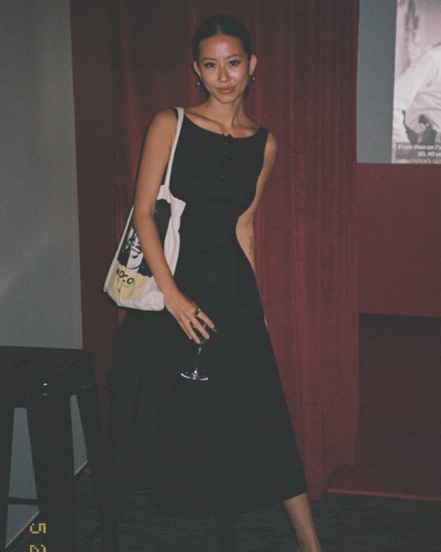 Helsa Sateen Midi Dress - Image 4