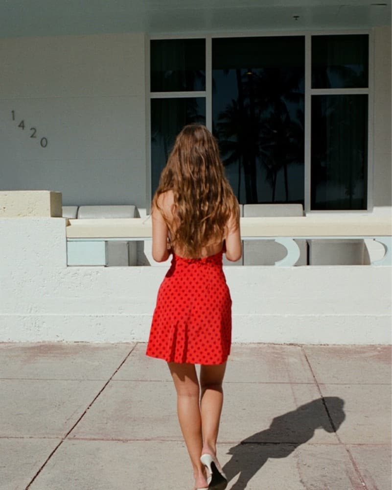Realisation Par Silk Mini Dress In Red - Image 2