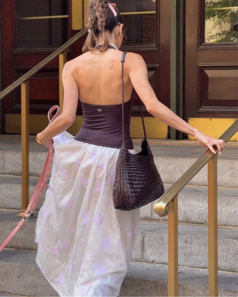 helsa cherry blossom embroidered skirt! - Image 1