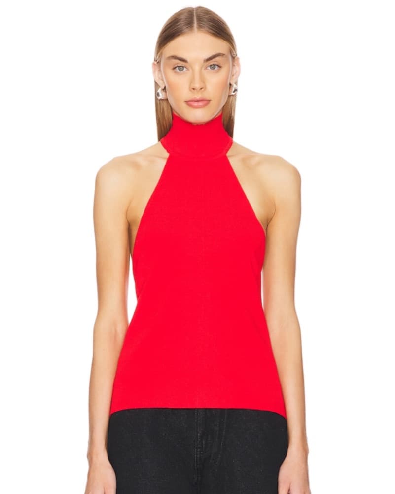 Revolve Red Backless Top - Image 2