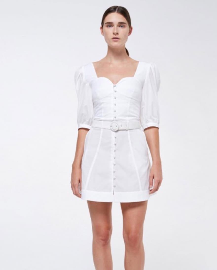 White Jonathon Simkhai Dress Size 2 - Image 2