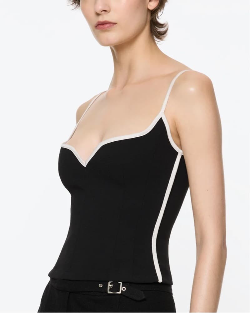 Georgia Alice Black Top Going Out Sweetheart Tank - Image 3