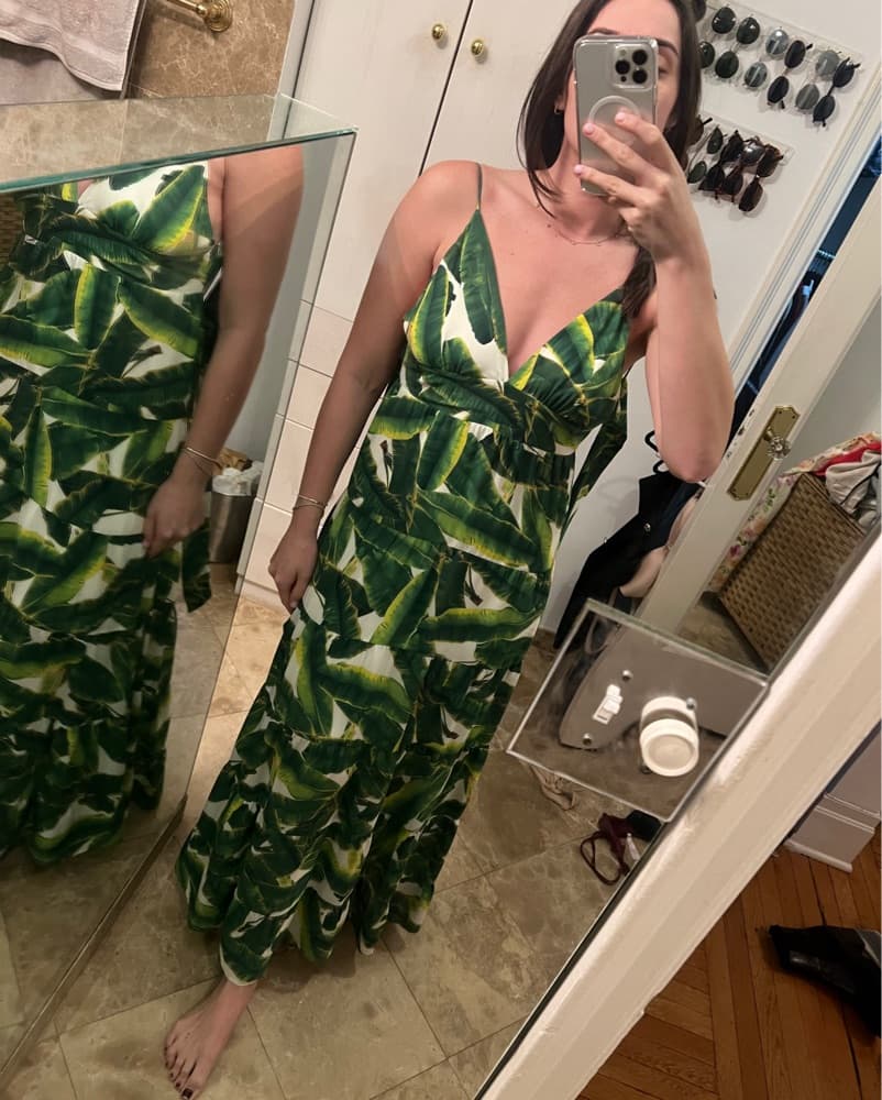 Alice & Olivia Palm Tree Dress - Image 2