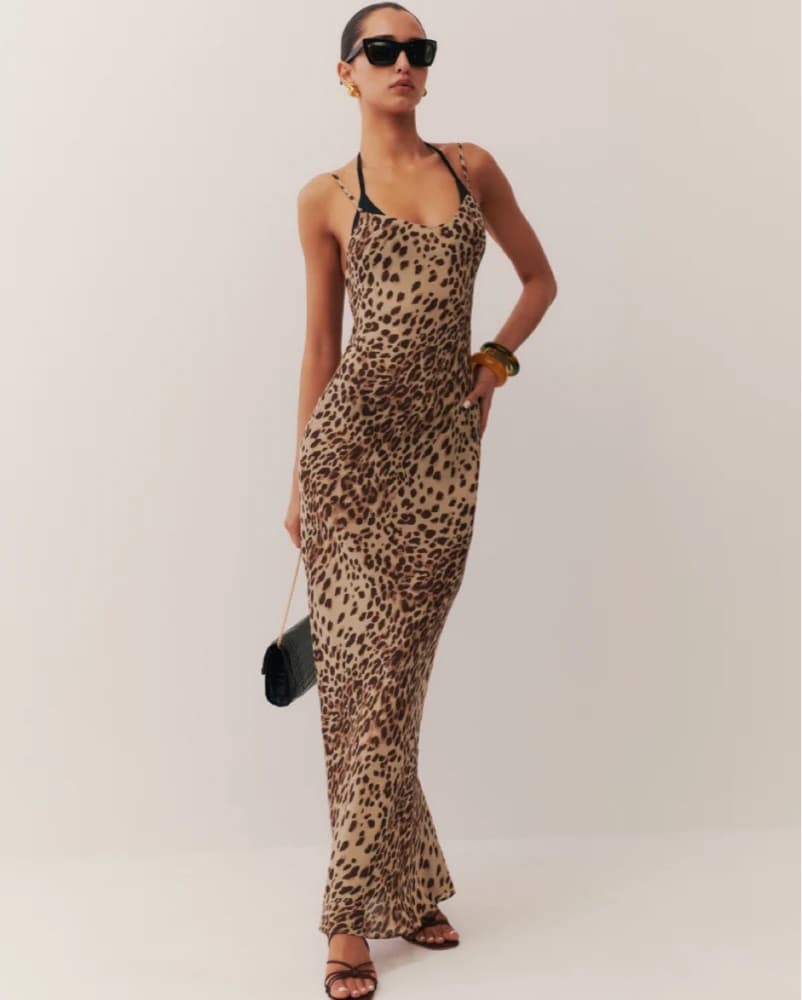 Reformation Kada Leopard Print Dress - Image 1