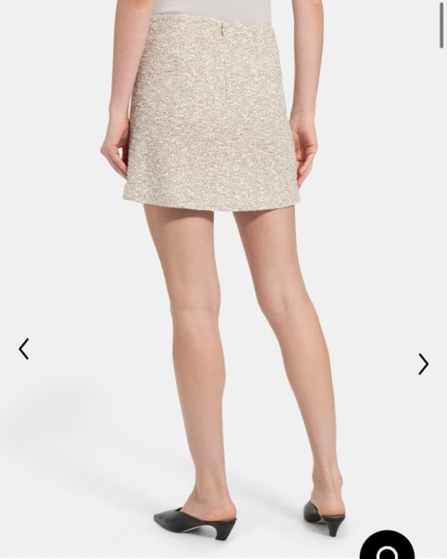 Theory Mini Skirt Suit Set -Bouclé Tweed - Image 3