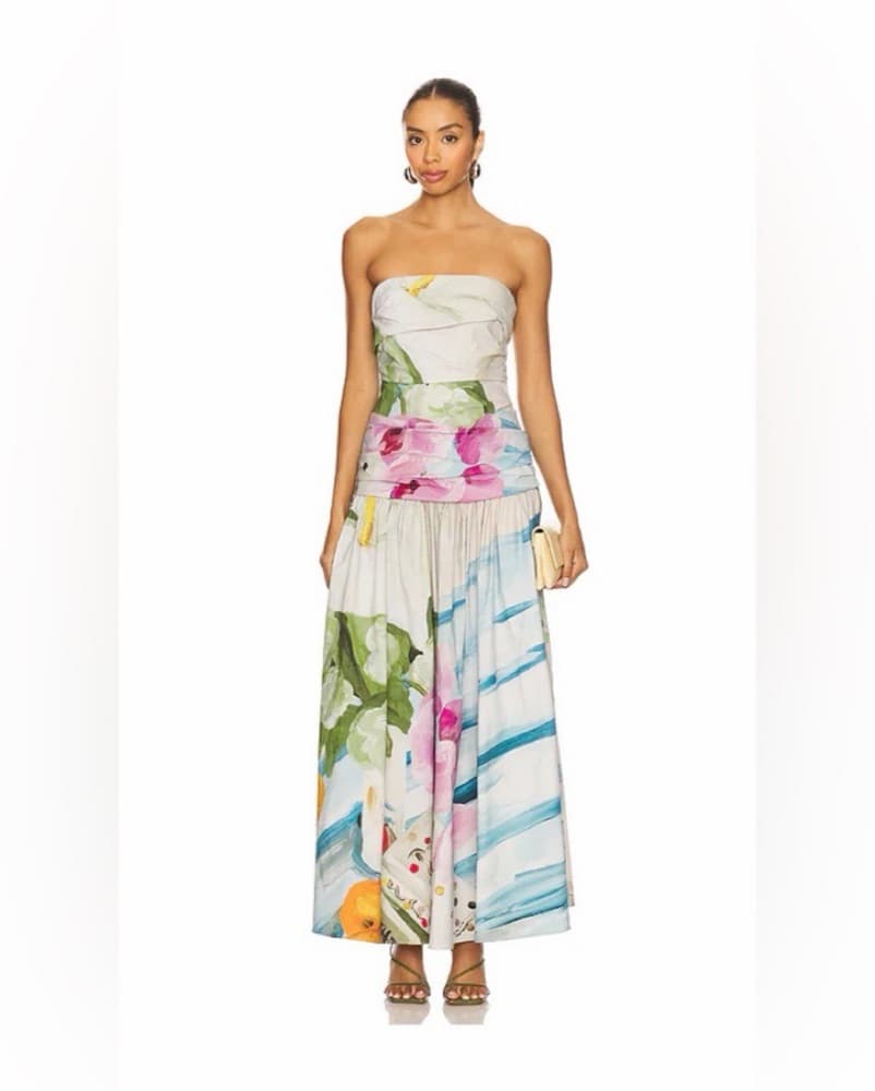 Acler Nershall Watercolor Maxi Dress  - Image 5