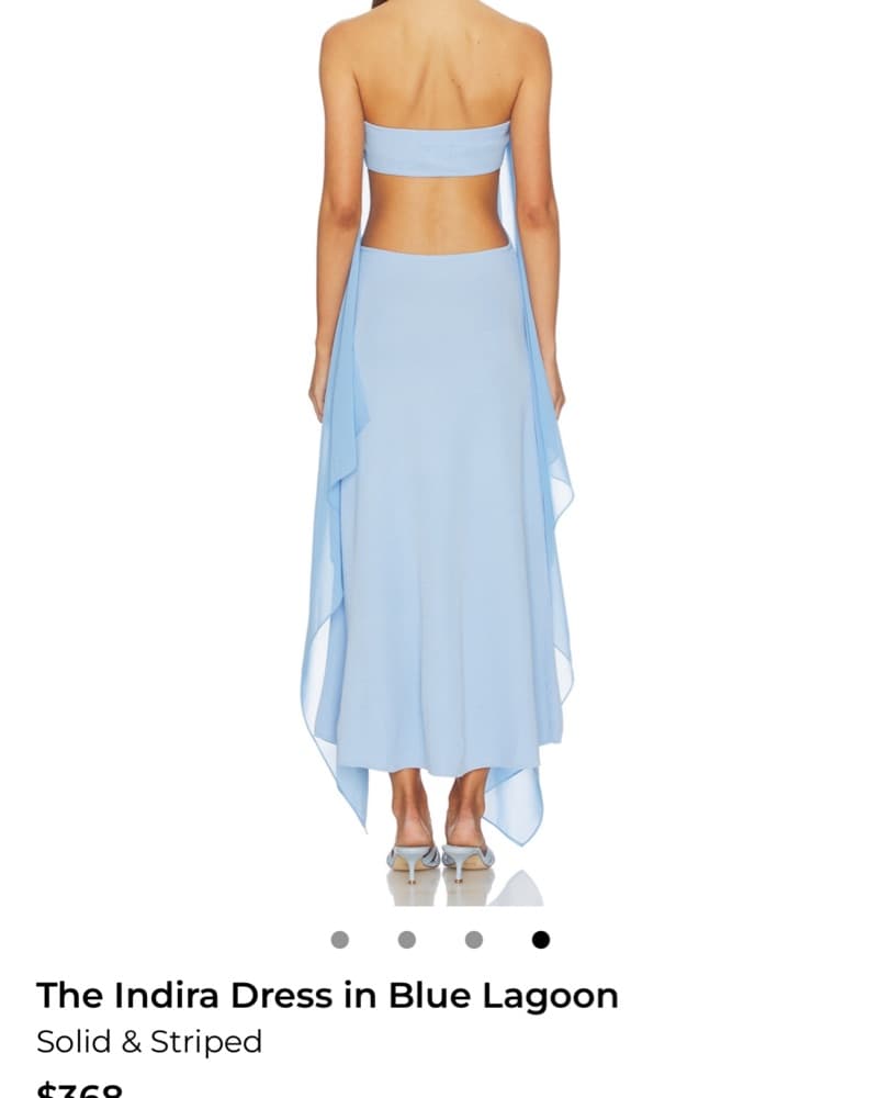 Flowing Blue Lagoon Dress - Image 3