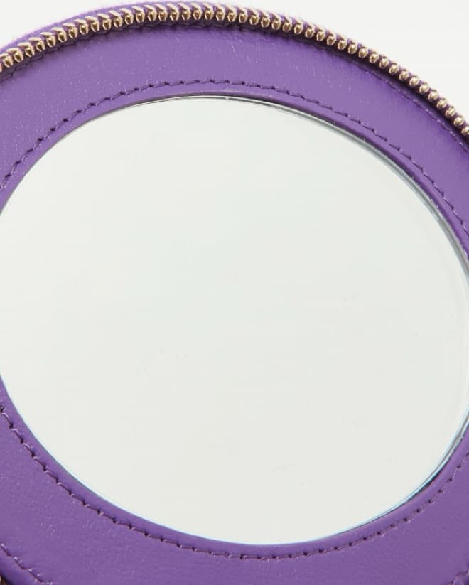 Mini Purple Chanel Vanity With Chain - Image 5