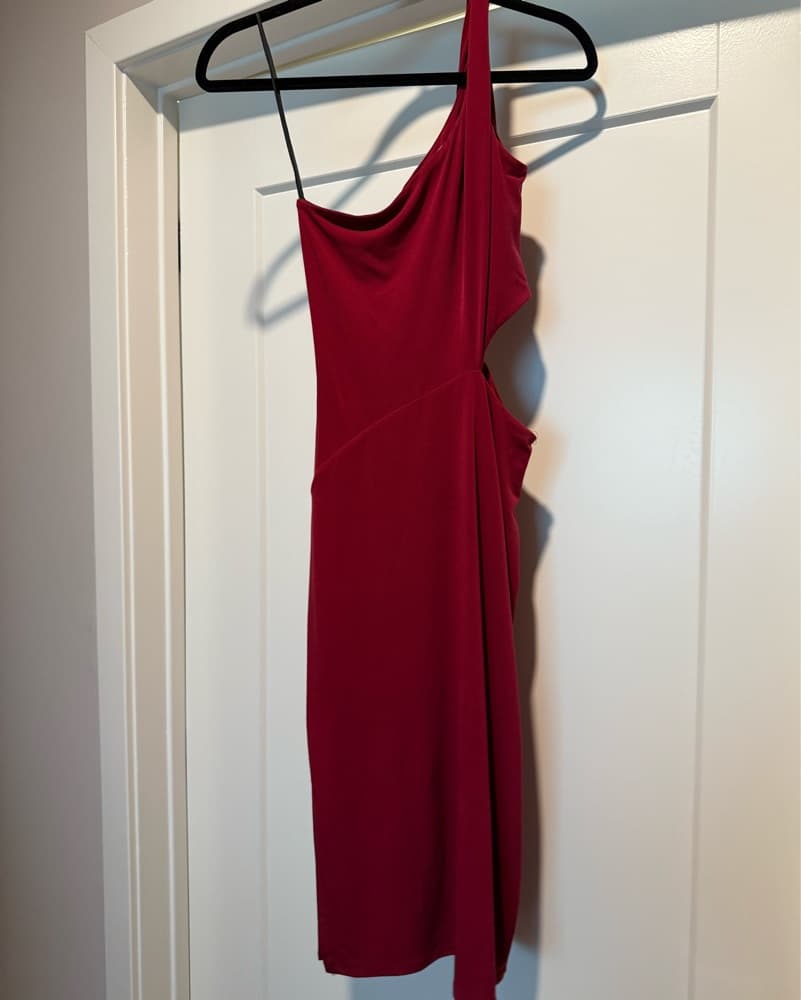 Magenta midi cutout dress  - Image 2