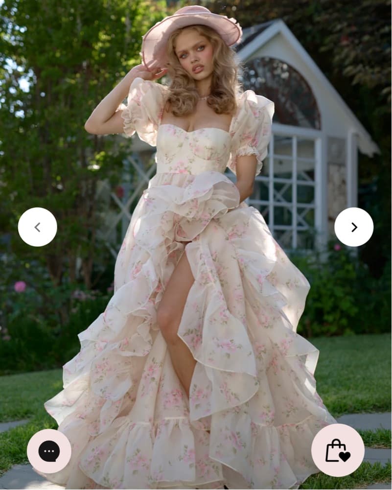 Selkie Floral Princess Gown - Image 1