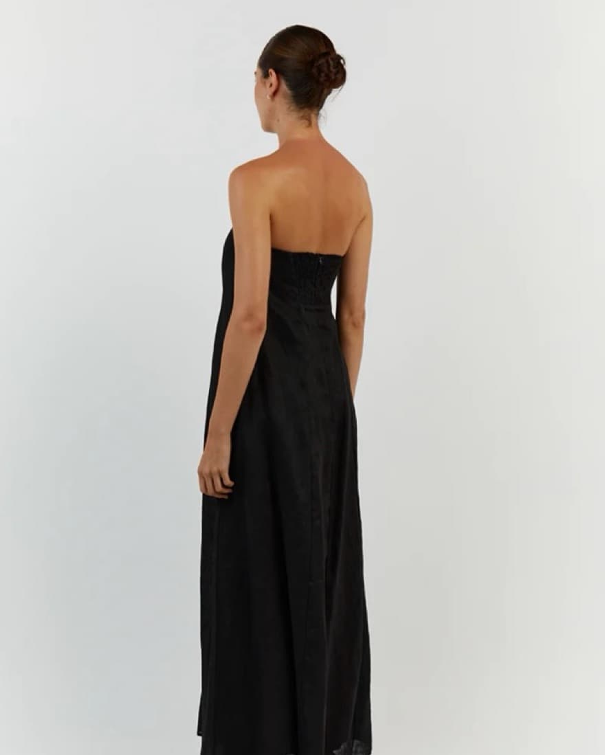 DISSH Linen Strapless Dress - Image 2