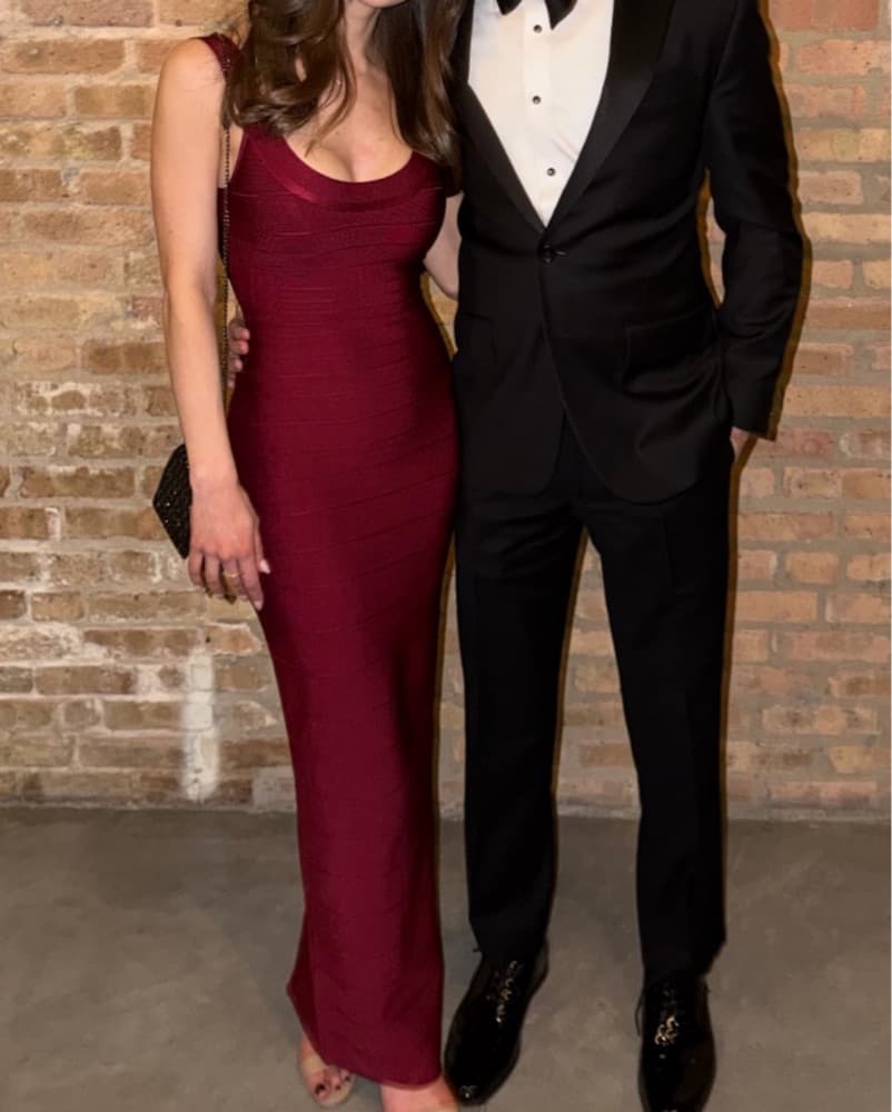 House Of CB Ruby Red Bandage Maxi Gown - Image 1