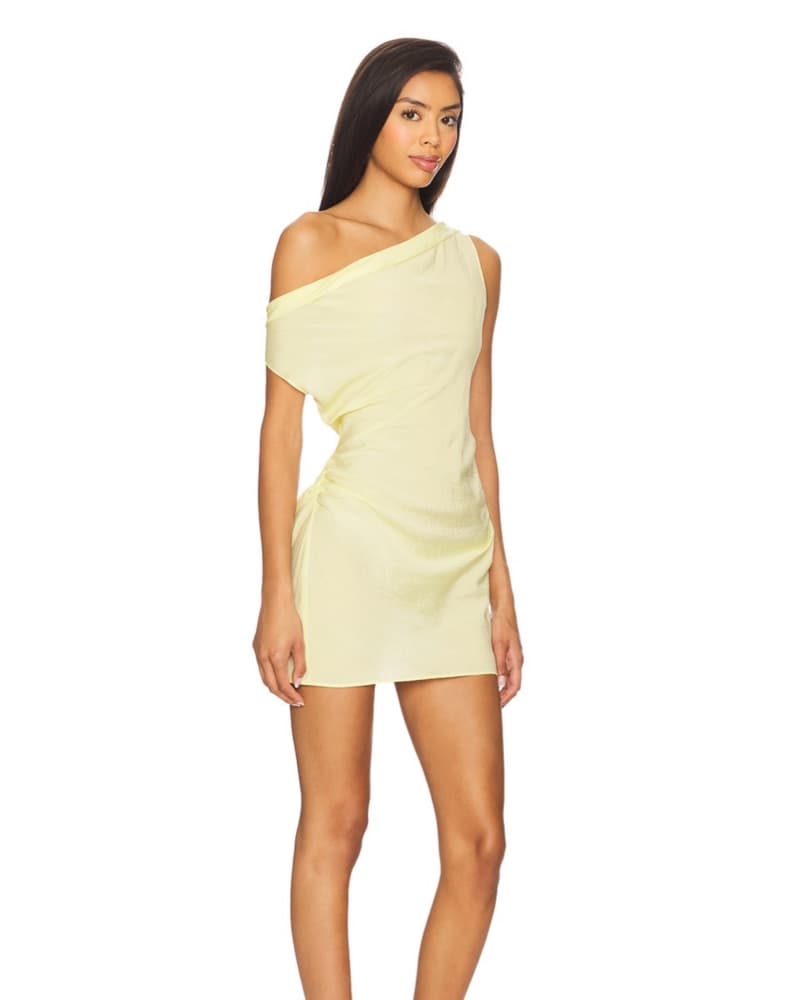 Sweetheart Mini Dress In Butter - Image 2