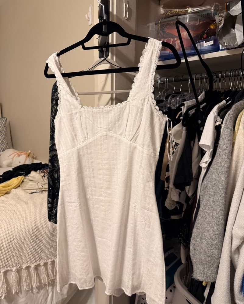 White Mini Dress - Image 3