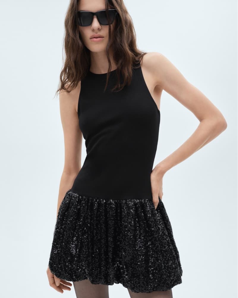 Stylish Sequin Mini Dress - Image 1