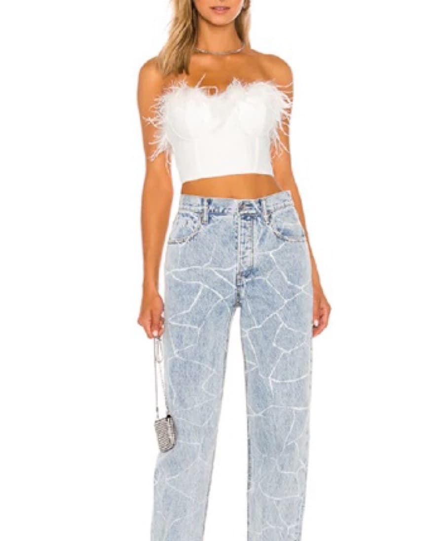Feather Crop Top - Image 3