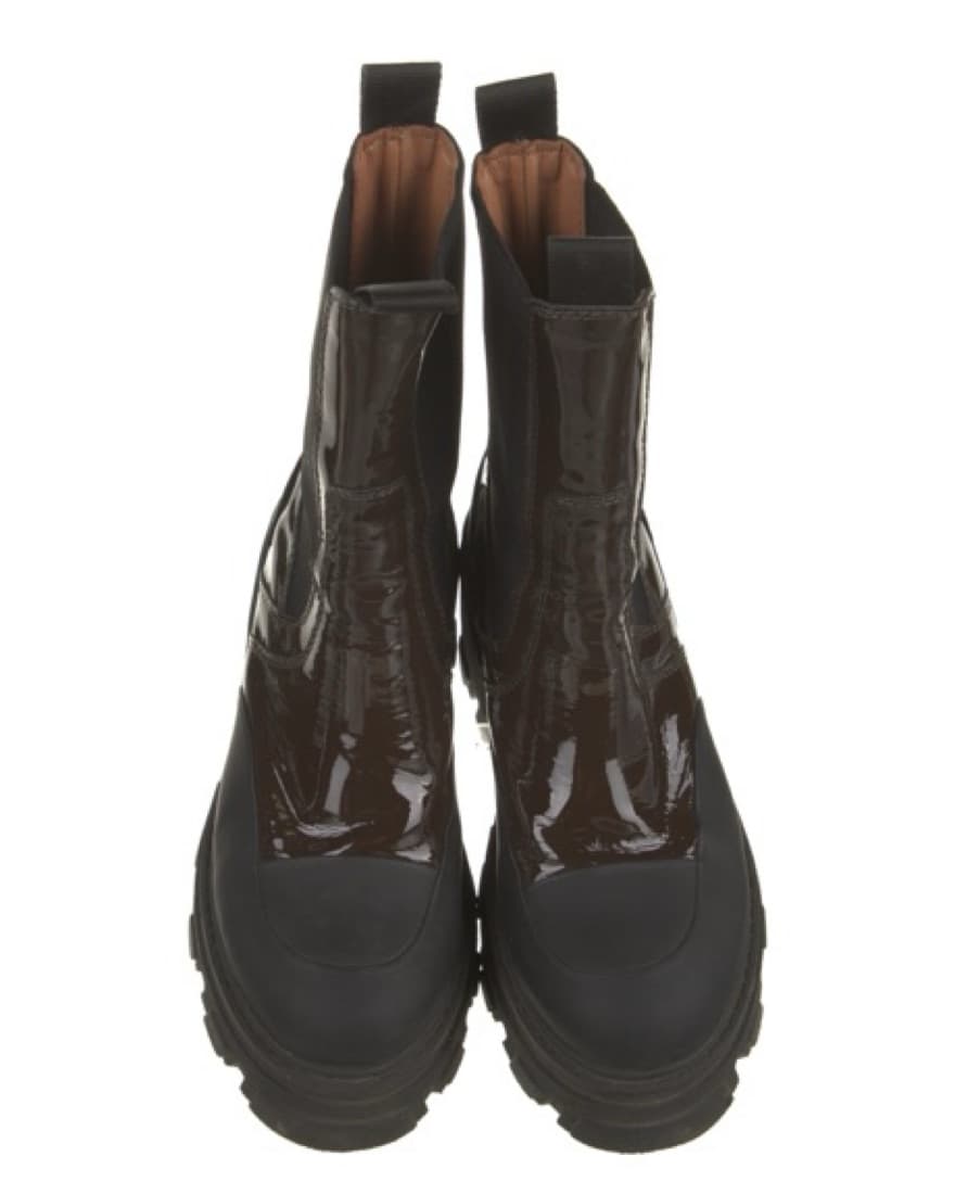 Ganni Leather Chelsea Boots - Image 3