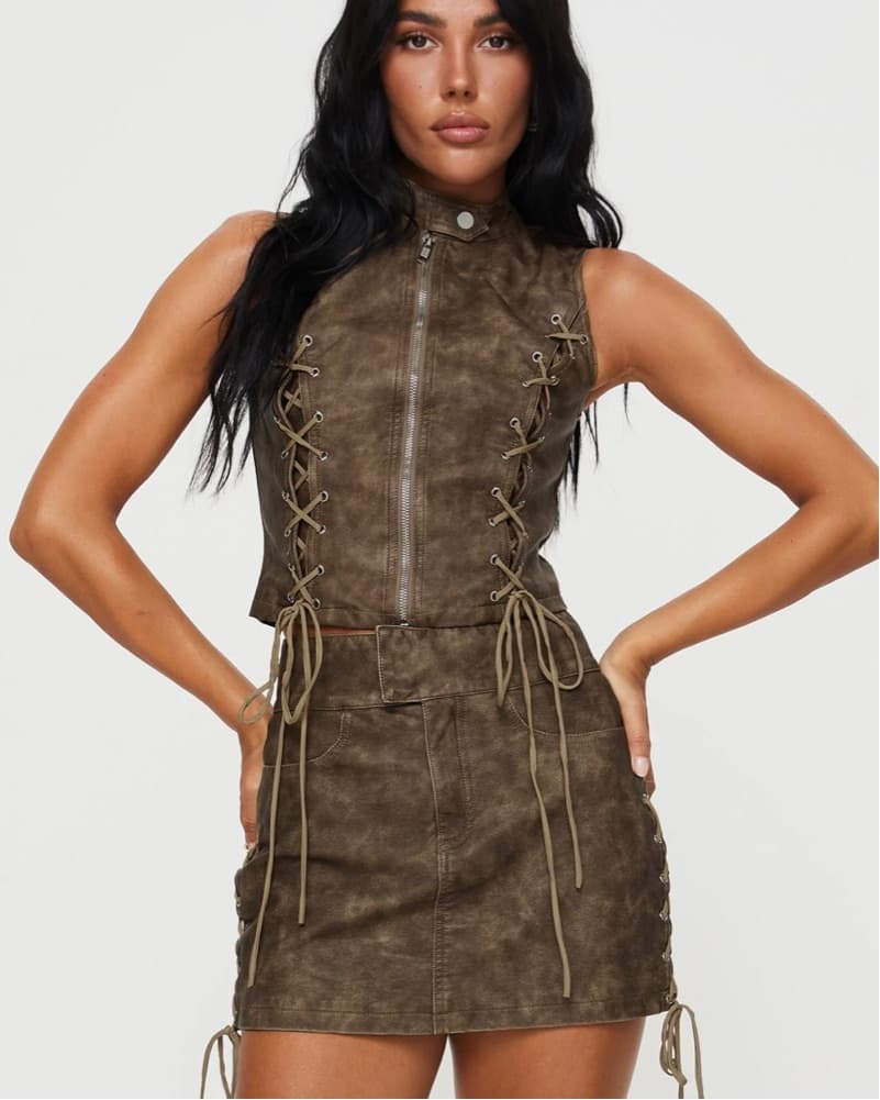 Leather Two Piece Ser - Image 1
