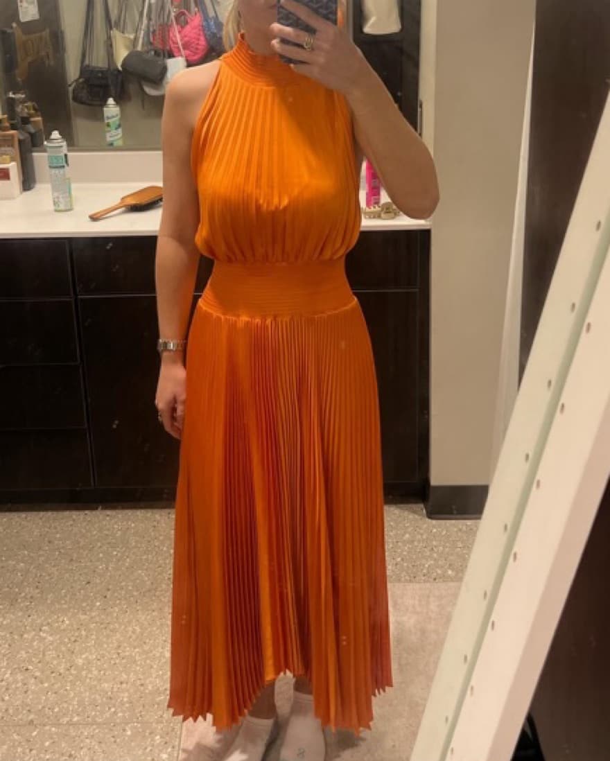 ALC Orange Dress - Image 2