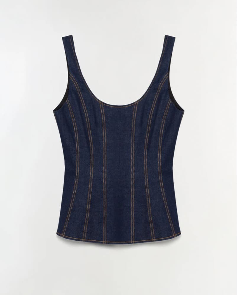 Simkhai Lachlan Denim Bustier - Image 4