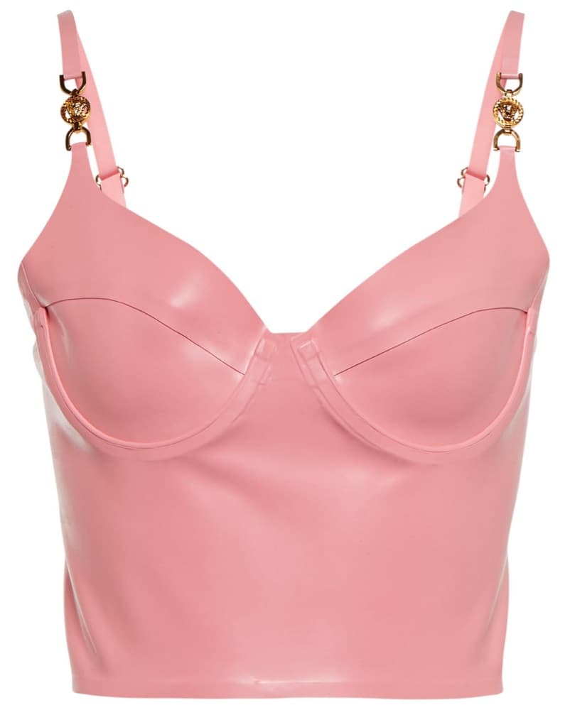 Versace Latex Crop Top - Image 1