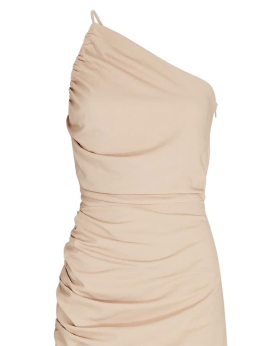 The Sei - Ruched One-shoulder Mini Dress - Image 4