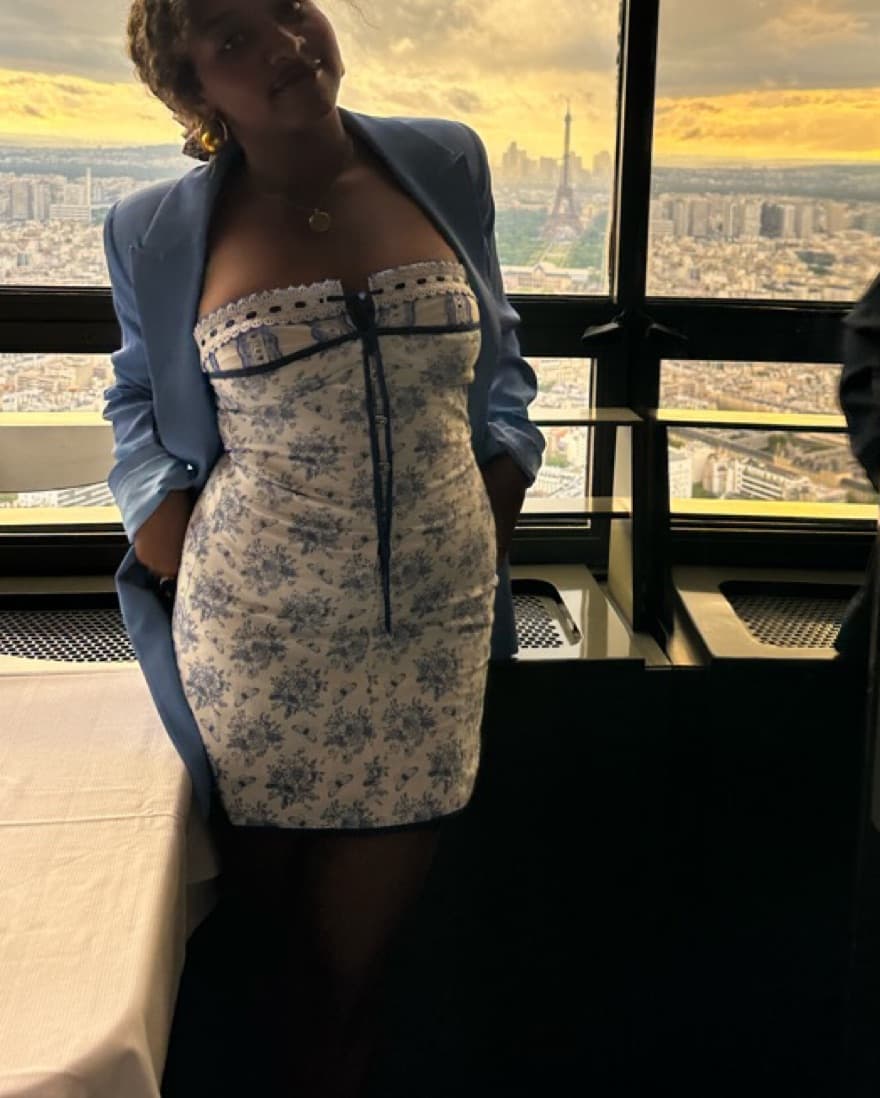 with jean sabrin dress || toile papillon - Image 3