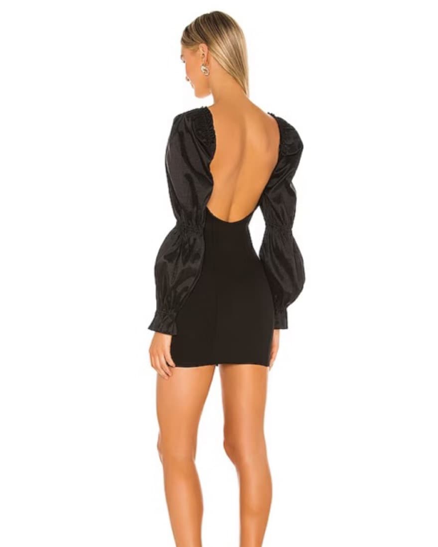 Revolve Dove Dress in Black - Image 3